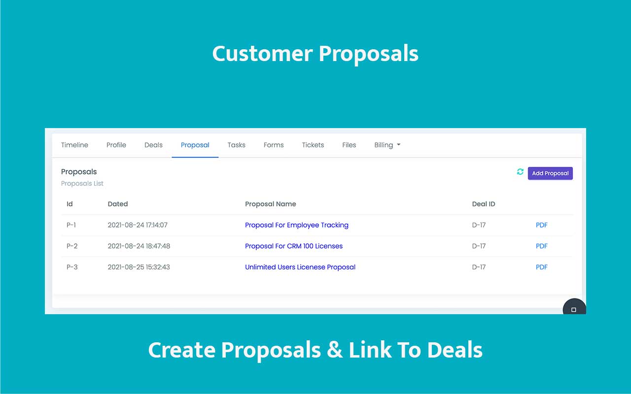 Send Customer Proposals